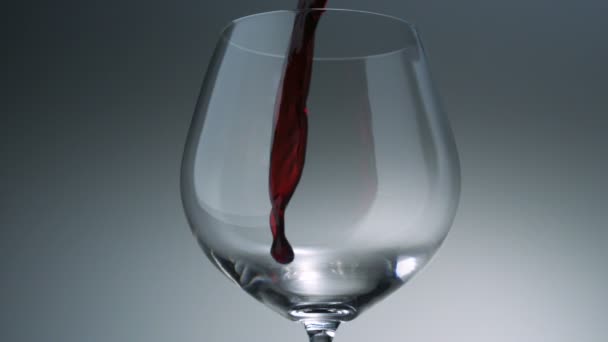 Verser du vin rouge dans un verre — Video