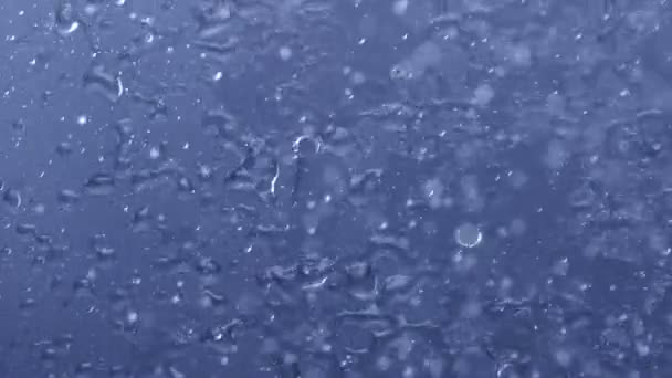 Heavy rain on window glass — Stock Video