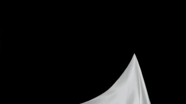 Havada uçan ipek kumaş