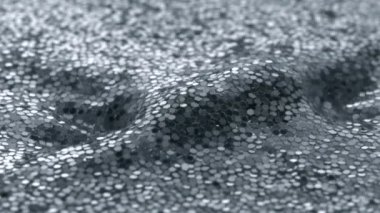 Su dalgaları ile glitter dolu