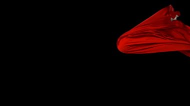 Havada uçan ipek kumaş