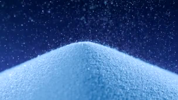 Pilha de areia de cor azul — Vídeo de Stock