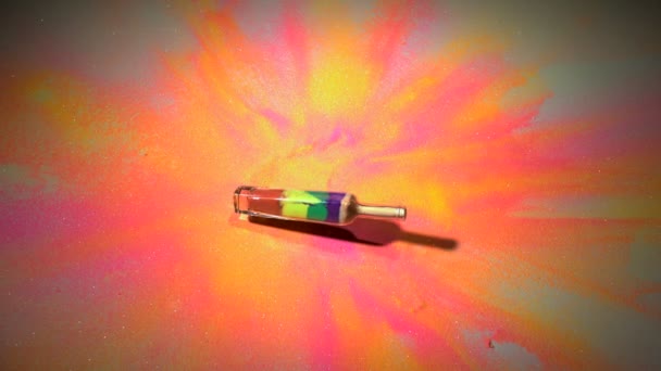 Smashing bouteille en verre de sable coloré 