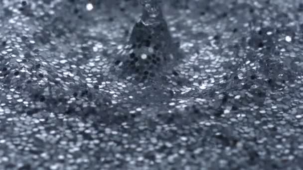 水放水制作波纹 — 图库视频影像