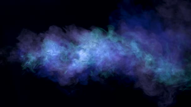 Nuvens coloridas fumam abstrato — Vídeo de Stock