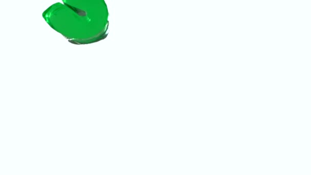 Nombre en forme de gelée tombant 