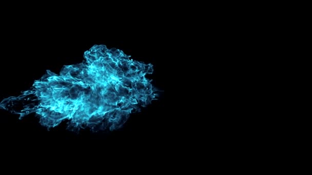 Explosão de bola de fogo colorido — Vídeo de Stock
