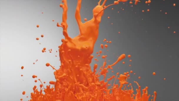 Paint making splash — Stock Video