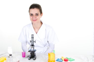 kadın tıbbi veya bilimsel araştırmacı veya kadın doktor 