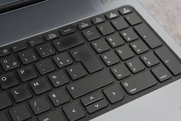 Computer keyboard close-up with a empty space — Stock Photo, Image