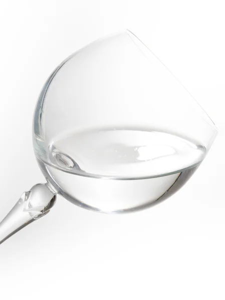 Beautiful glass of wine with water inside — Stock Photo, Image