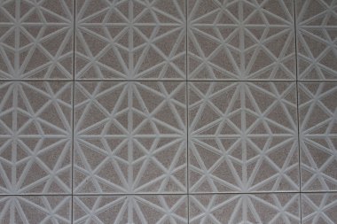 Beyaz bir taş bir geometrik şekil, çini desenleri