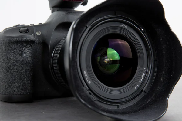 Close up of digital lens, digital photo camera isolated — Stock Photo, Image