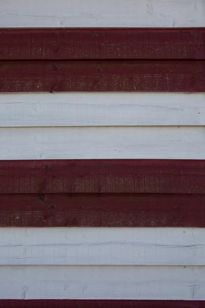 La texture en bois rouge et blanc pour designer - planche horizontale — Photo