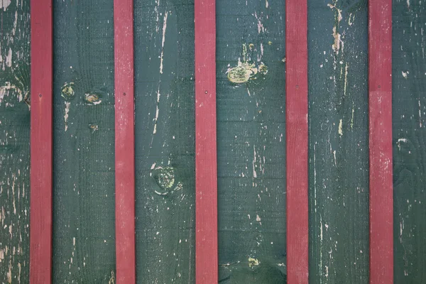 Rosa och grön trävägg, randig bakgrund av planka — Stockfoto