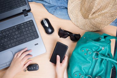 Kadın Danışma kitap hava ve yaz tatil otel