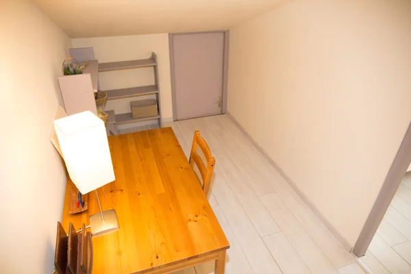 Wooden well arranged desk prepared to work