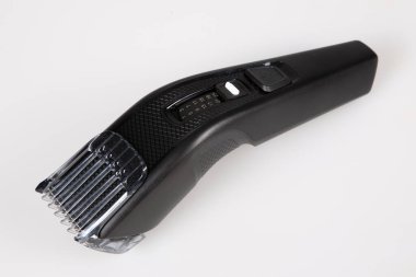 hair clipper shaver electric black model for hairdresser in barber shop beauty salon clipart