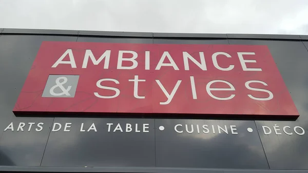 Bordeaux Aquitaine Fransa 2020 Ambians Styles Logosu Dükkanın Önündeki Işaret — Stok fotoğraf