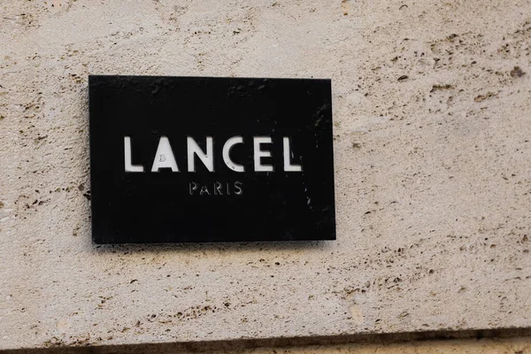 Bordeaux Aquitaine Fransa 2020 Lancel Mağaza Metni Lüks Moda Fransız — Stok fotoğraf
