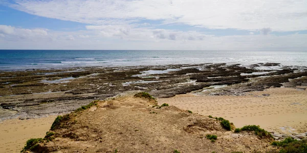 Playa Arena Marea Baja Isla Noirmoutier Vendee Océano Atlántico Francia — Foto de Stock