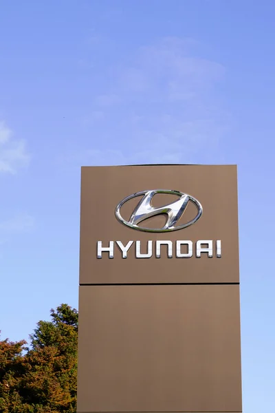 Burdeos Aquitania Francia 2020 Hyundai Concesionario Automóviles Firmar Logotipo Texto — Foto de Stock