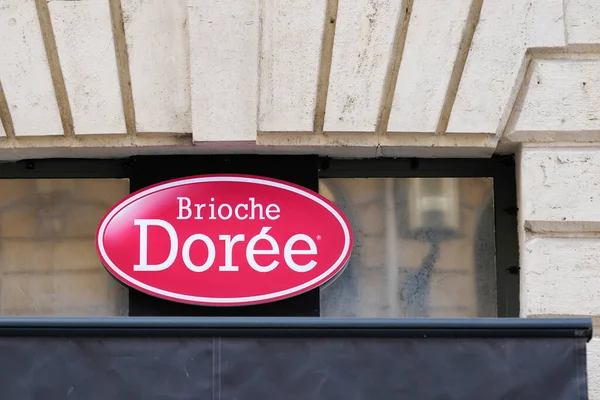 Burdeos Aquitania Francia 2020 Brioche Doree Logo Baker Sign Text — Foto de Stock