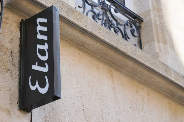 Bordeaux Aquitaine France 2020 Etam Sign Text Logo Front Store — Stock fotografie