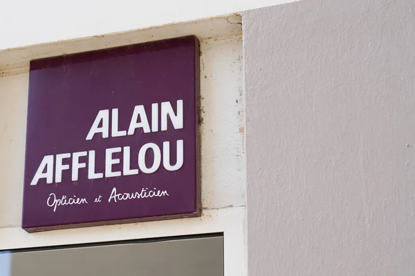 Bordeaux Aquitaine France 2020 Alain Afflelou Logosu Fransız Optician Marka — Stok fotoğraf