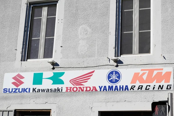 Burdeos Aquitania Francia 2020 Suzuki Kawasaki Honda Yamaha Ktm Logo — Foto de Stock