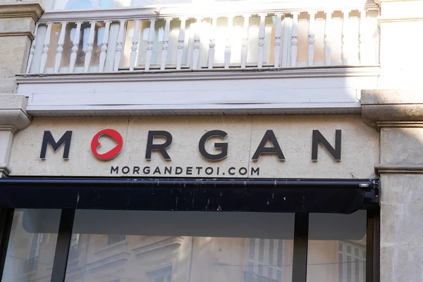 Бордо Aquitaine France 2020 Morgan Logo Sign Text Brand Front — стоковое фото