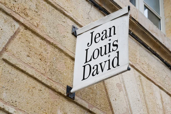 Bordeaux Aquitania Francia 2020 Jean Louis David Testo Francese Logo — Foto Stock
