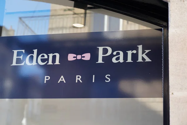 Burdeos Aquitania Francia 2020 Eden Park Paris Logo Sign Text — Foto de Stock