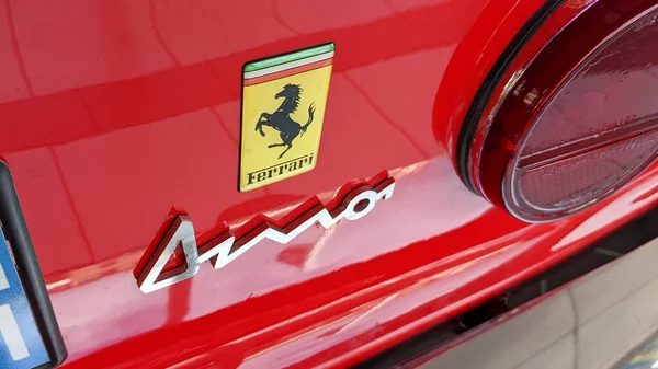 Bordeaux Aquitaine Francie 2020 Logo Ferrari Dino Text Zadní Sportovní — Stock fotografie