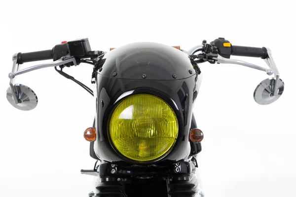 Bordeaux Aquitaine France 2020 Royal Enfield Yellow Headlight Motorcycle Color — Stock Photo, Image