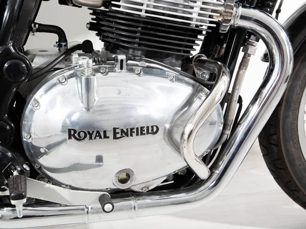 ボルドー アキテーヌ フランス 2020年12月19日 Royal Enfield Engine Motor — ストック写真