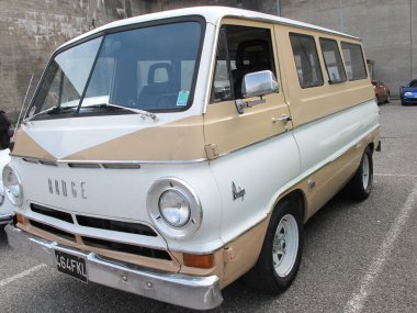 Bordeaux, Aquitaine France - 12 28 2020 Dodge A100 Paneli Van a108 minivan