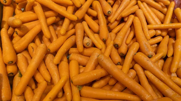 Carota Sfondo Arancione Molti Alimenti Biologici Vegetali — Foto Stock