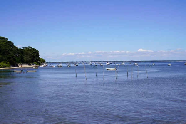 Praia Oceano Água Cap Ferret Perto Cidade Arcachon França — Fotografia de Stock