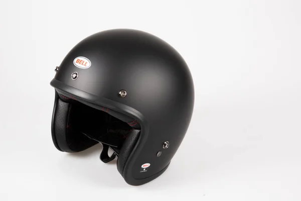 Bordeaux Aquitaine France 2021 Bell Classic Black Helmet Motorbike Logo — 스톡 사진