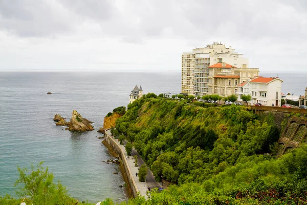 Biarritz Atlântico Oceano Costa Cidade Sudoeste França — Fotografia de Stock