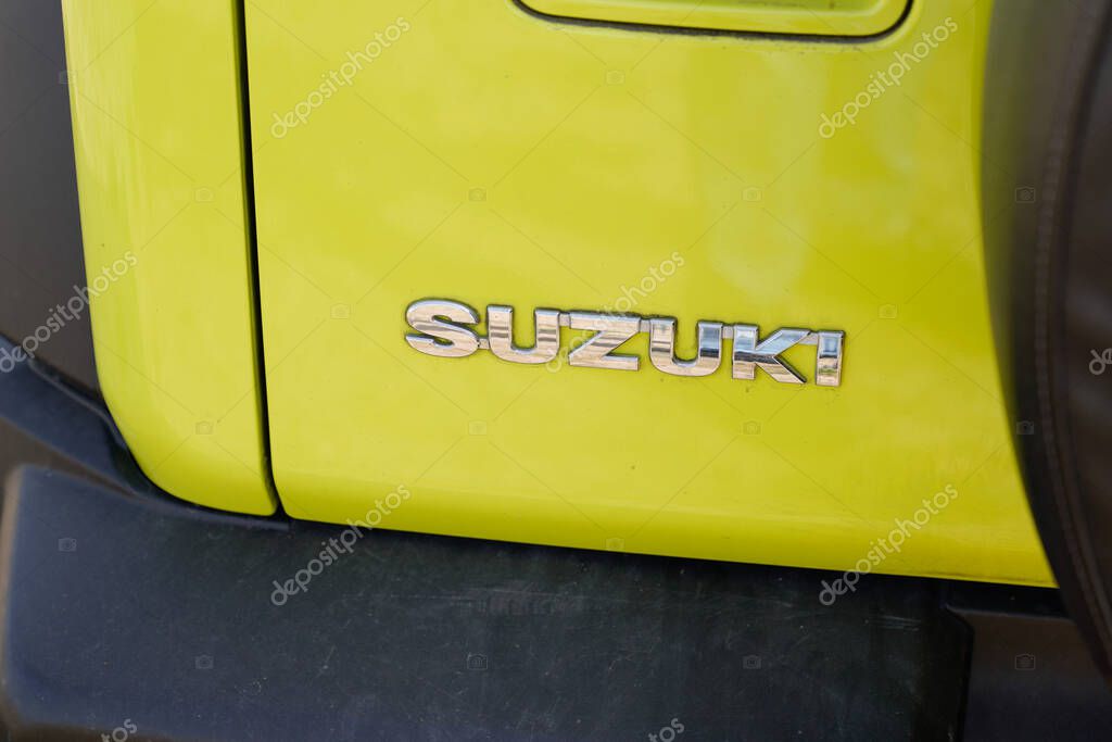 Bordeaux , Aquitaine France - 03 29 2021 : Suzuki car logo text and sign brand Japanese multinational corporation automobiles
