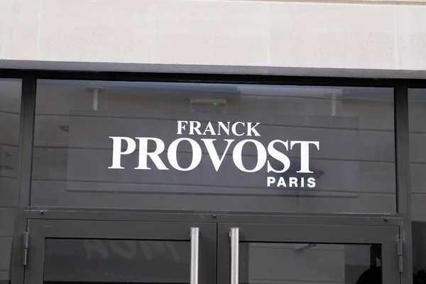 Бордо Aquitaine France 2021 Franck Provost Logo Brand Text Sign — стоковое фото