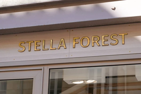 Bordeaux Aquitania Francia 2021 Stella Forest Store Sign Text Front — Foto Stock