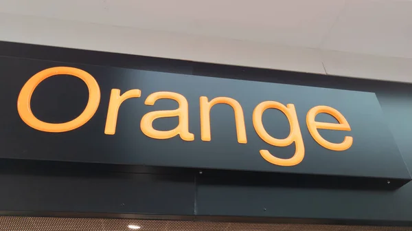 Bordeaux Aquitaine France 2021 Σήμα Λογότυπο Του Καταστήματος Orange Store — Φωτογραφία Αρχείου