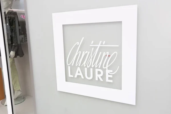 Bordéus Aquitânia França 2021 Christine Laure Logotipo Texto Marca Loja — Fotografia de Stock