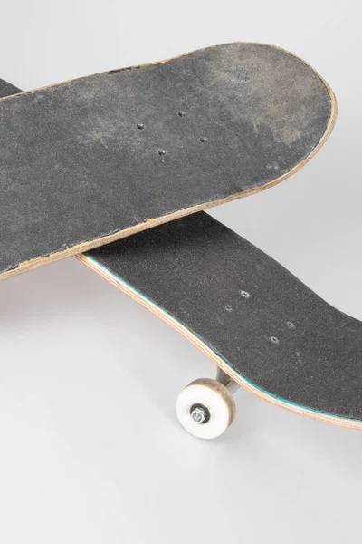 Skateboard Plank Plank Geïsoleerd Witte Achtergrond — Stockfoto
