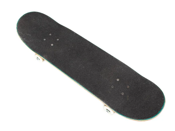 Tabla Madera Cubierta Del Monopatín Negro Detalle Para Skater Skate — Foto de Stock