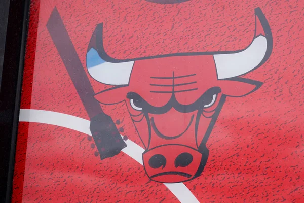 Bordeaux Aquitaine France 2021 Chicago Bulls Team Logo Marke Und — Stockfoto
