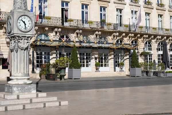 Burdeos Aquitania Francia 2021 Intercontinental Bordeaux Grand Hotel Logo Sign — Foto de Stock